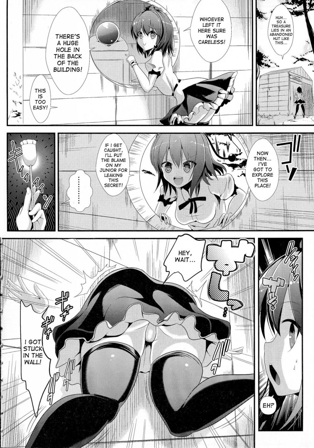 Hentai Manga Comic-Touhou Kabejiri 3 Shameimaru Aya-Read-3